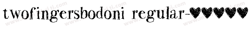 twofingersbodoni regular字体转换
